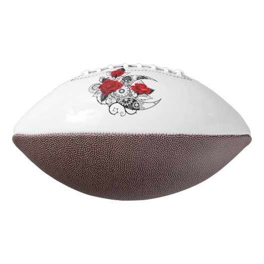 Mechanische Halve Maan met Rode Rozen American Football (Gedraaid 270)