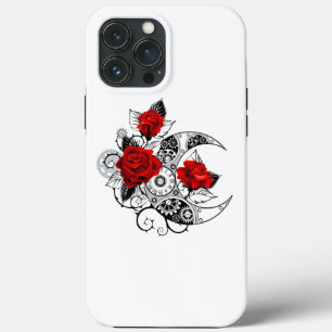 Mechanische Halve Maan met Rode Rozen Case-Mate iPhone Case