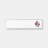 Mechanische Halve Maan met Rode Rozen Deurbordje (Voorkant)