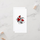 Mechanische Halve Maan met Rode Rozen Kaart (Voorkant / Achterkant in situ)