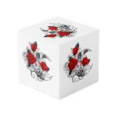 Mechanische Halve Maan met Rode Rozen Kubus (Achter hoekig)