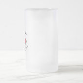 Mechanische Halve Maan met Rode Rozen Matglas Bierpul (Center)