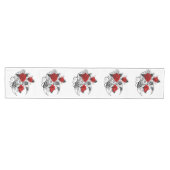 Mechanische Halve Maan met Rode Rozen Medium Tafelloper (Horizontaal)