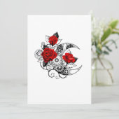 Mechanische Halve Maan met Rode Rozen Programmakaart (Staand voorkant)