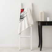 Mechanische Halve Maan met Rode Rozen Sherpa Deken (In situ)