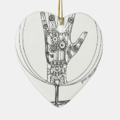 Mechanische hand keramisch ornament (Rechts)