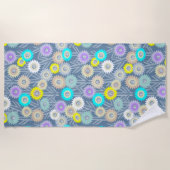 Mechanische handdoek met bloemen (Voorkant)