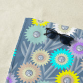 Mechanische handdoek met bloemen (In situ)