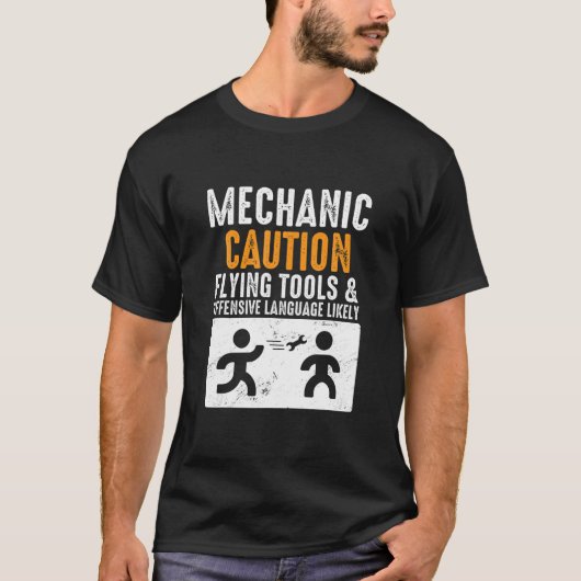 Mechanische handvaar-middelen Funny Engineer Mecha T-shirt (Voorkant)