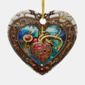 Mechanische Hart Anatomische Steampunk-serie Keramisch Ornament (Voorkant)