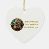 Mechanische Hart Anatomische Steampunk-serie Keramisch Ornament (Achterkant)