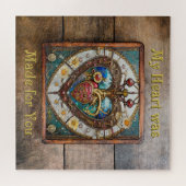 Mechanische Hart Anatomische Steampunk-serie Legpuzzel (Horizontaal)