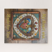 Mechanische Hart Anatomische Steampunk-serie Legpuzzel (Horizontaal)