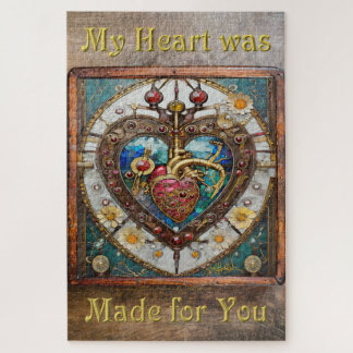 Mechanische Hart Anatomische Steampunk Serie Legpuzzel