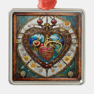 Mechanische Hart Anatomische Steampunk-serie Metalen Ornament