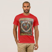 Mechanische Hart Anatomische Steampunk-serie T-shirt (Voorkant volledig)