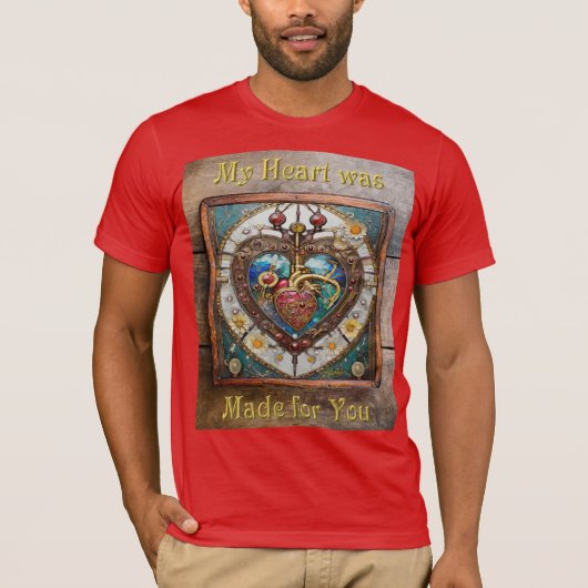 Mechanische Hart Anatomische Steampunk-serie T-shirt (Voorkant)