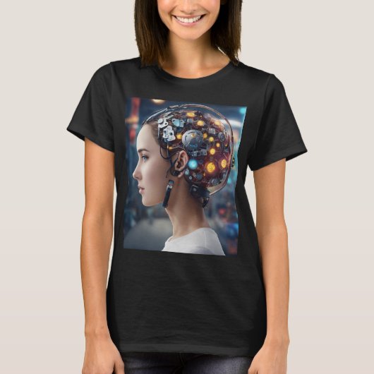 Mechanische hersenen logo t-shirt (Voorkant)