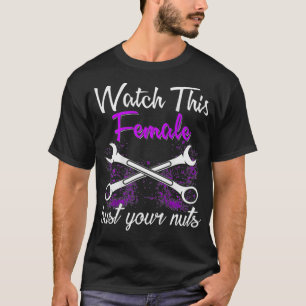 Mechanische horloge Dit Vrouw blaast uw snoeren vo T-shirt