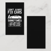 Mechanische Husband Funny Garage Workshop Repairma Visitekaartje (Voorkant / Achterkant)