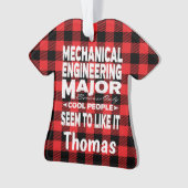 Mechanische ingenieur College Majoor Alleen Koel M Ornament (voorkant)