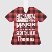 Mechanische ingenieur College Majoor Alleen Koel M Ornament (achterkant)