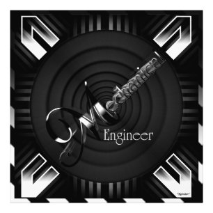 Mechanische ingenieur Deco Flare Foto Afdruk
