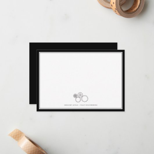 Mechanische ingenieur | Forfaitaire briefkaart (Voorkant / Achterkant in situ)