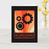 Mechanische ingenieur Funny Engineering Afstuderen Kaart (Gele Bloem)