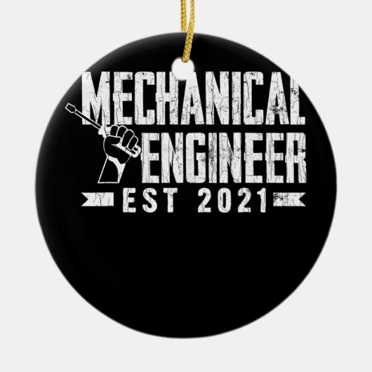 Mechanische ingenieur Funny Engineering Grafisch Keramisch Ornament (Voorkant)