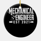 Mechanische ingenieur Funny Engineering Grafisch Keramisch Ornament (Achterkant)