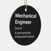Mechanische ingenieur Funny Humor Definition Keramisch Ornament (Rechts)