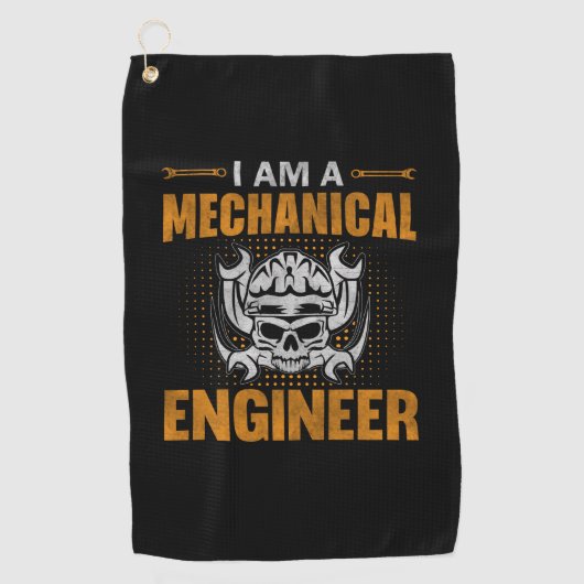 Mechanische ingenieur golfhanddoek (Voorkant)