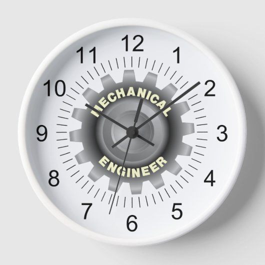 Mechanische ingenieur grijs tandwiel (Voorkant)