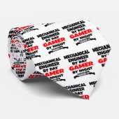 Mechanische ingenieur houdt van het spelen van vid stropdas (Opgerold)