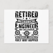 Mechanische ingenieur in ruste briefkaart (Voorkant)