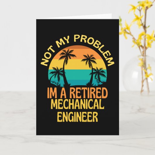 Mechanische ingenieur in ruste, niet meer mijn pro kaart (Gele Bloem)