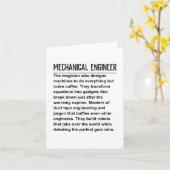 Mechanische ingenieur kaart (Gele Bloem)