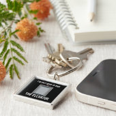 Mechanische ingenieur met lift naar de lift sleutelhanger (Zijkant)