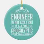Mechanische ingenieur Post Apocalyptic Survival Keramisch Ornament (Achterkant)
