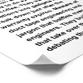 Mechanische ingenieur poster (Hoek)