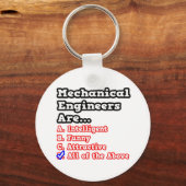Mechanische ingenieur Quiz...Joke Sleutelhanger (Voorkant)