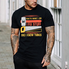 Mechanische ingenieur-Shirt, ik repareer Stuff-Vin T-shirt