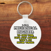 Mechanische ingenieur.. veronderstel dat ik nooit sleutelhanger (Voorkant)