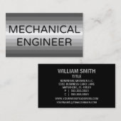 Mechanische ingenieur visitekaartje (Voorkant / Achterkant)