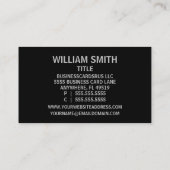 Mechanische ingenieur visitekaartje (Achterkant)