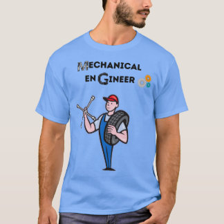Mechanische ingenieur - Zwart-wit - geweldig cadea T-shirt