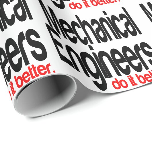 Mechanische ingenieurs doen het beter cadeaupapier (Rol Hoek)