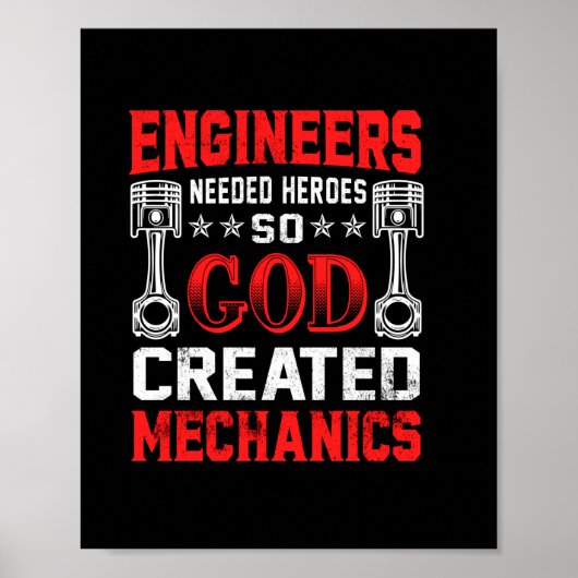 Mechanische ingenieurs nodig poster (Voorkant)