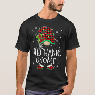 Mechanische Kabouter Rood Geruit Bijpassend Famili T-shirt